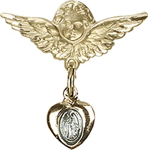 Иконата на детето Jewels Мания в Синьо е Прекрасен чар и икона на Ангел с крила | Икона на детето със златен пълнеж от Синьо