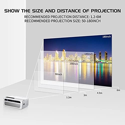Проектор WDBBY 1080P Full HD Мини Проектор USB с Огледален Дисплей на Видеопроекторов за Домашно Кино Проектор Led