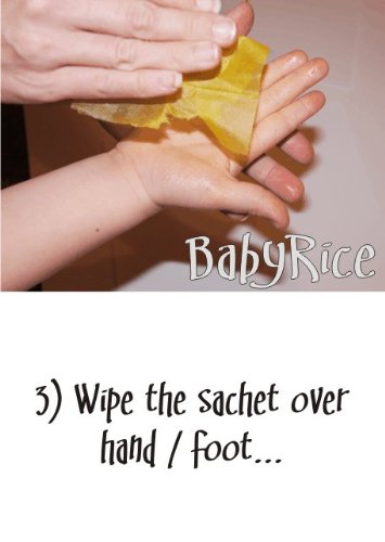 Комплект за снемане на пръстови детски ладошек BabyRice с черна рамка с размер на 11,5x8,5 инча, бял 3-Образен стена, кърпа