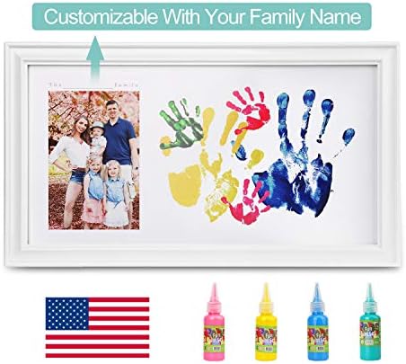 Unishark Ду Адаптивни отпечатък от детска ръка, за спомен с набор от семейните рамки голям размер, нетоксичная боя. (Малко