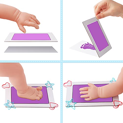 Комплект за отпечатъци от лапите на домашни любимци MengNi Baby Отпечатъкът Handprint Голям Размер с 4 Чернильными подложки