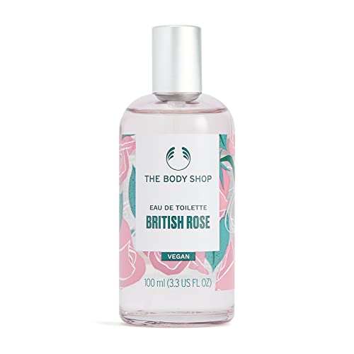 Тоалетна вода The Body Shop British Rose – Свеж аромат с нотки на Роса – Веганская – 3,3 грама