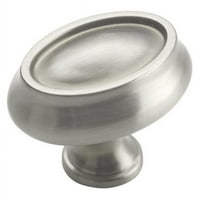 Имение кръгло копче - сатен никел