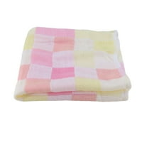 Бебешки квадратни кърпи памучна галя карирани кърпи деца бибчета ежедневно използват кърпи за ръка