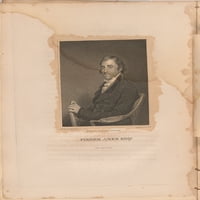Портрет на Гилбърт Стюарт - ламиниран отпечатък от плакат с ярки цветове и ярки изображения