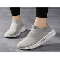 Rotosw Unise Sneakers Breathable Athletic Shoe Slip на маратонки Леки фитнес тренировка чорапи за маратонки на открито, които не са плъзгащи обучители сиво 5.5